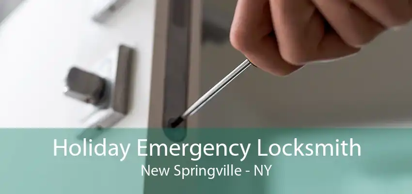Holiday Emergency Locksmith New Springville - NY